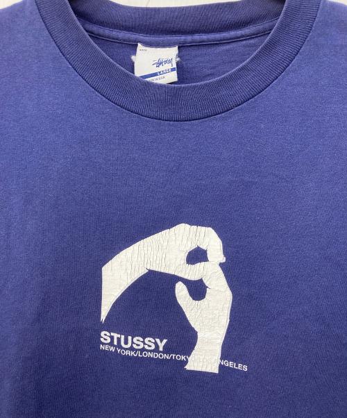 stussy（ステューシー）stussy (ステューシー) 銀タグ オールドTシャツ ネイビー サイズ:Lの古着・服飾アイテム