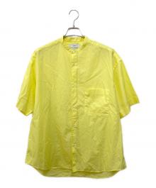 Graphpaper（グラフペーパー）の古着「バンドカラーシャツ」｜イエロー
