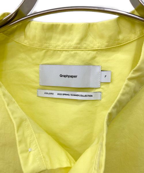 Graphpaper（グラフペーパー）Graphpaper (グラフペーパー) バンドカラーシャツ イエロー サイズ:Freeの古着・服飾アイテム
