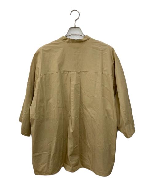Graphpaper（グラフペーパー）Graphpaper (グラフペーパー) バンドカラーシャツ ベージュ サイズ:Freeの古着・服飾アイテム