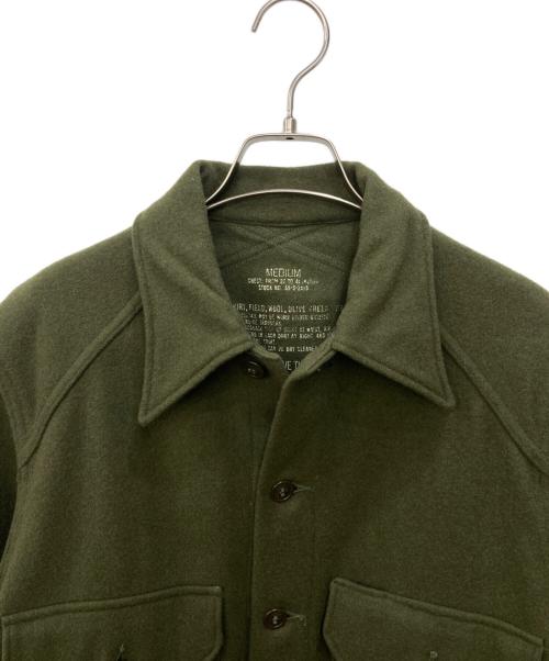 MILITARY（ミリタリー）MILITARY (ミリタリー) ウールユーティリティシャツ カーキ サイズ:Ｍの古着・服飾アイテム