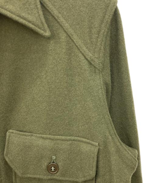 MILITARY（ミリタリー）MILITARY (ミリタリー) ウールユーティリティシャツ カーキ サイズ:Ｍの古着・服飾アイテム