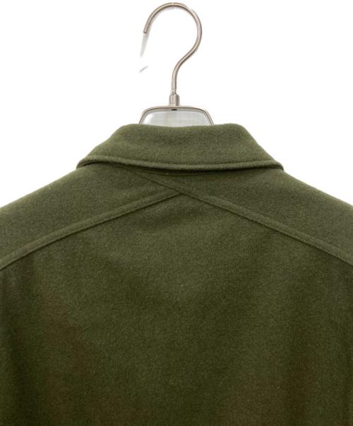MILITARY（ミリタリー）MILITARY (ミリタリー) ウールユーティリティシャツ カーキ サイズ:Ｍの古着・服飾アイテム