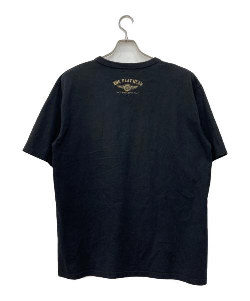 FLAT HEAD（フラット ヘッド）FLAT HEAD (フラット ヘッド) Tシャツ ブラック サイズ:Lの古着・服飾アイテム