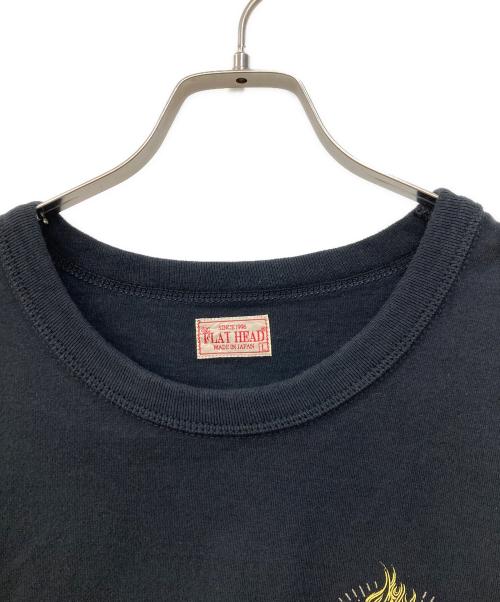 FLAT HEAD（フラット ヘッド）FLAT HEAD (フラット ヘッド) Tシャツ ブラック サイズ:Lの古着・服飾アイテム