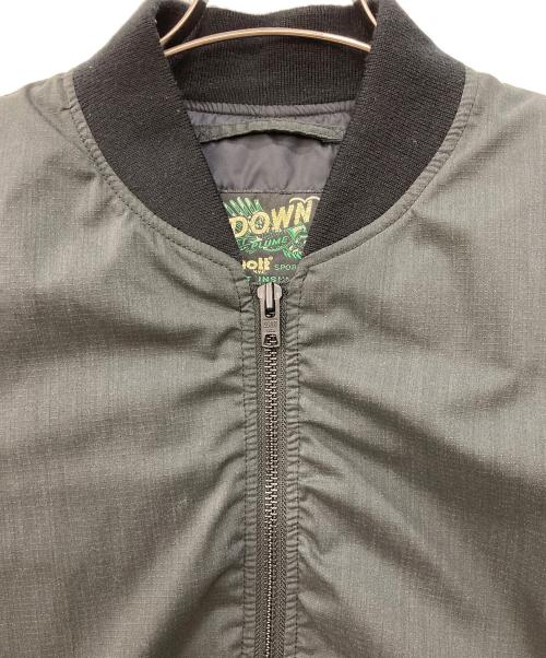Schott（ショット）Schott (ショット) NANGA (ナンガ) ×NANGA HINOC MA-1 ブラック サイズ:XLの古着・服飾アイテム