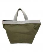 Herve Chapelierエルベシャプリエ）の古着「舟形トートバッグ」｜カーキ