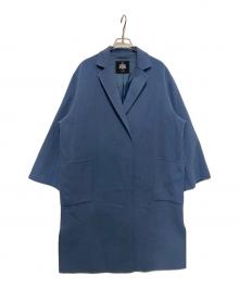 SLOBE IENA（スローブ イエナ）の古着「HAMILTONダブルフェイスウールロングコート(」｜ブルー