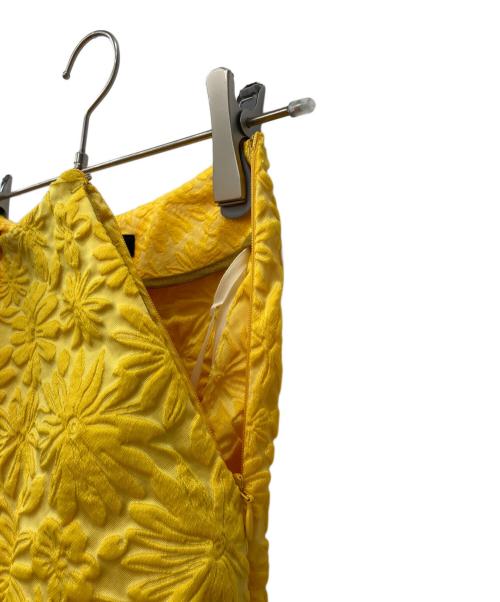 R（アール）R (アール) LIMONTA フラワージャカード スカート イエロー サイズ:34（P7）の古着・服飾アイテム