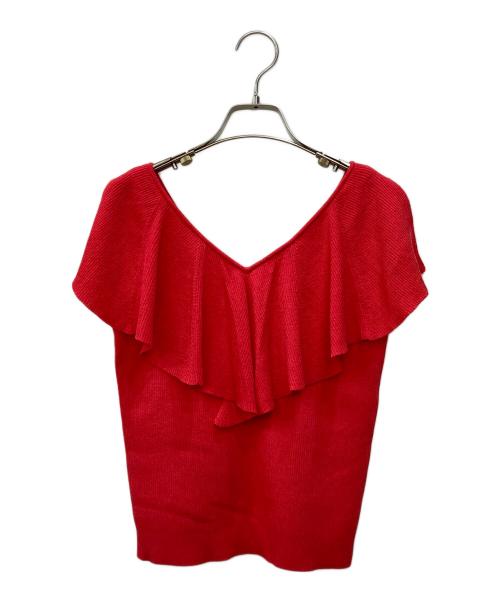 GRACE CONTINENTAL（グレースコンチネンタル）GRACE CONTINENTAL (（グレースコンチネンタル) カリビアンリブニット レッド サイズ:Sの古着・服飾アイテム