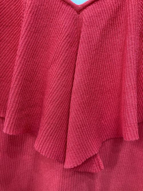 GRACE CONTINENTAL（グレースコンチネンタル）GRACE CONTINENTAL (（グレースコンチネンタル) カリビアンリブニット レッド サイズ:Sの古着・服飾アイテム