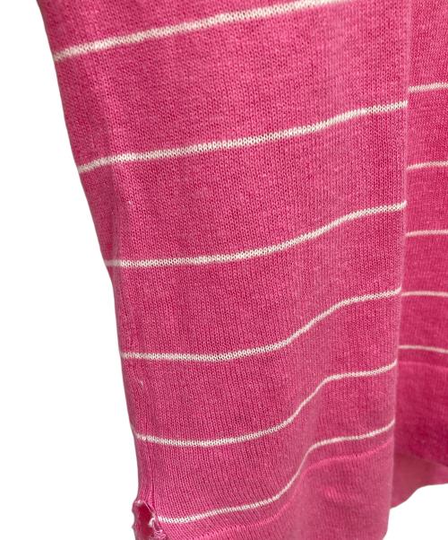 POLO RALPH LAUREN（ポロ・ラルフローレン）POLO RALPH LAUREN (ポロ・ラルフローレン) リネン混ニット ピンク サイズ:XSの古着・服飾アイテム