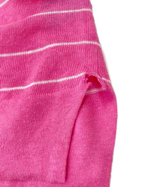 POLO RALPH LAUREN（ポロ・ラルフローレン）POLO RALPH LAUREN (ポロ・ラルフローレン) リネン混ニット ピンク サイズ:XSの古着・服飾アイテム