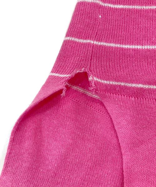 POLO RALPH LAUREN（ポロ・ラルフローレン）POLO RALPH LAUREN (ポロ・ラルフローレン) リネン混ニット ピンク サイズ:XSの古着・服飾アイテム