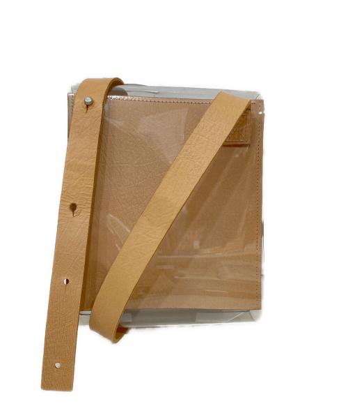 macromauro（マクロマウロ）macromauro (マクロマウロ) クリアショルダーバッグ ベージュの古着・服飾アイテム