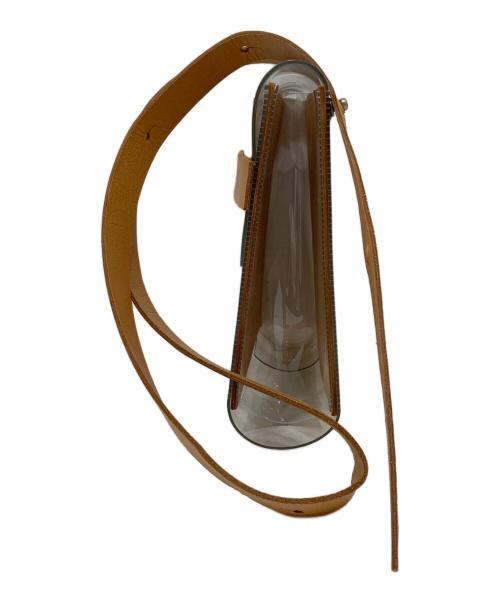 macromauro（マクロマウロ）macromauro (マクロマウロ) クリアショルダーバッグ ベージュの古着・服飾アイテム