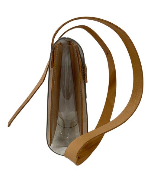 macromauro（マクロマウロ）macromauro (マクロマウロ) クリアショルダーバッグ ベージュの古着・服飾アイテム