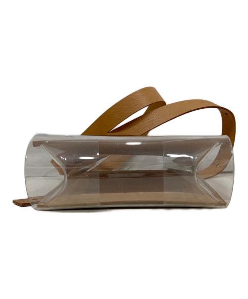 macromauro（マクロマウロ）macromauro (マクロマウロ) クリアショルダーバッグ ベージュの古着・服飾アイテム