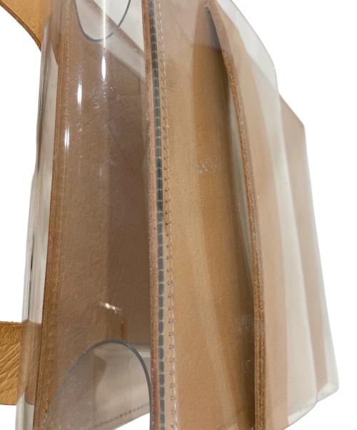 macromauro（マクロマウロ）macromauro (マクロマウロ) クリアショルダーバッグ ベージュの古着・服飾アイテム