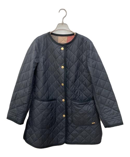 BLUE LABEL CRESTBRIDGE（ブルーレーベルクレストブリッジ）BLUE LABEL CRESTBRIDGE (ブルーレーベルクレストブリッジ) リバーシブルキルティングコート ブラック サイズ:SIZE38の古着・服飾アイテム