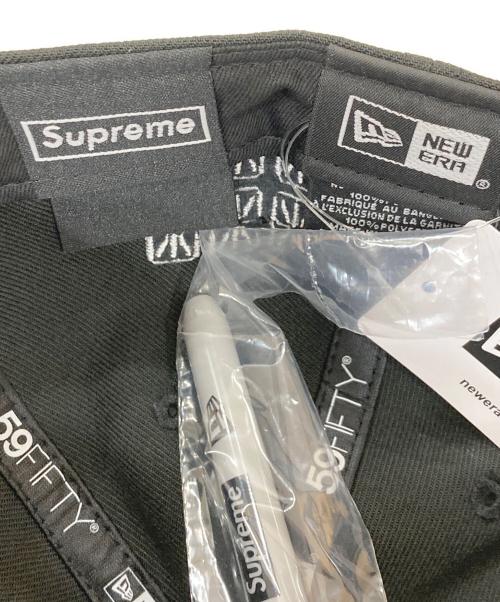 SUPREME（シュプリーム）SUPREME (シュプリーム) New Era (ニューエラ) Sharpie Box Logo New Era Fitted Cap/ボックスロゴキャップ ブラック サイズ:SIZE 58.7CM 未使用品の古着・服飾アイテム