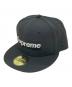 SUPREME（シュプリーム）の古着「Sharpie Box Logo New Era Fitted Cap/ボックスロゴキャップ」｜ブラック