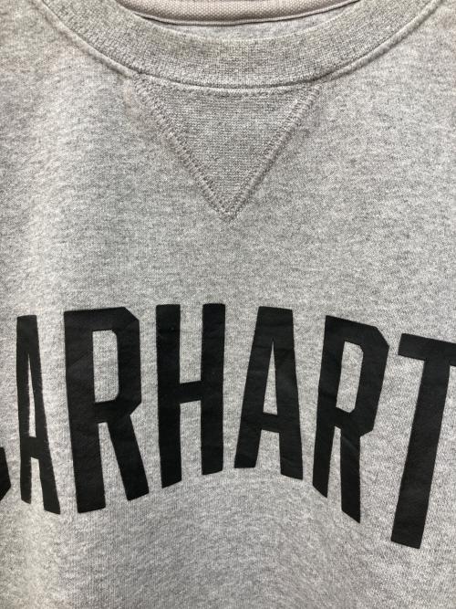 CarHartt（カーハート）CarHartt (カーハート) ロゴプリントスウェット グレー サイズ:Lの古着・服飾アイテム