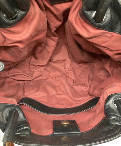 Chloe（クロエ）Chloe (クロエ) ヴィクトリアレザートートバッグ ブラックの古着・服飾アイテム