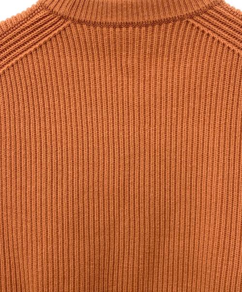 AURALEE（オーラリー）AURALEE (オーラリー) SUPER FINE WOOL RIB KNIT BIG P/O オレンジ サイズ:SIZE 4の古着・服飾アイテム