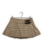 BURBERRY BLUE LABELバーバリーロンドンブルーレーベル）の古着「ショートスカート」｜ベージュ
