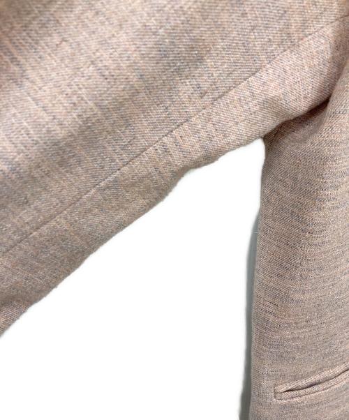 BABYLONE（バビロン）BABYLONE (バビロン) ノーカラーツイードジャケット ピンク サイズ:Freeの古着・服飾アイテム