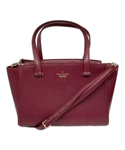 Kate Spade（ケイトスペード）Kate Spade (ケイトスペード) 2WAYバッグ ボルドーの古着・服飾アイテム