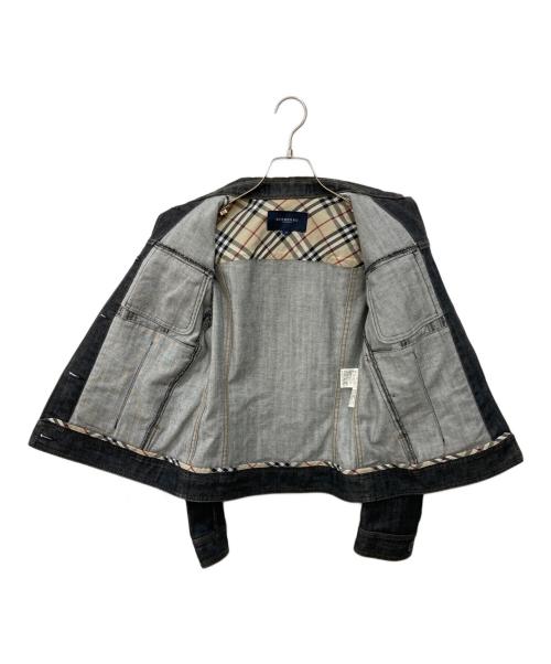BURBERRY LONDON（バーバリーロンドン）BURBERRY LONDON (バーバリーロンドン) 袖裏ノヴァチェックデニムジャケット グレー サイズ:38の古着・服飾アイテム