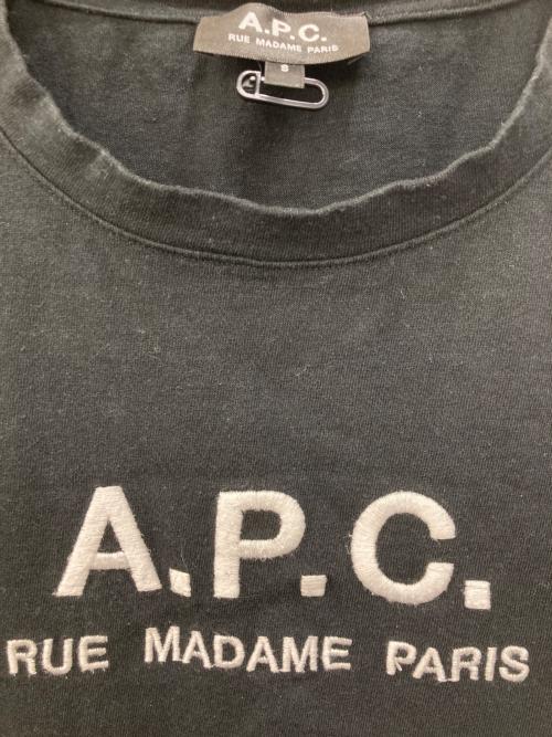 A.P.C.（アーペーセー）A.P.C. (アーペーセー) ロゴTシャツ ブラック サイズ:Sの古着・服飾アイテム