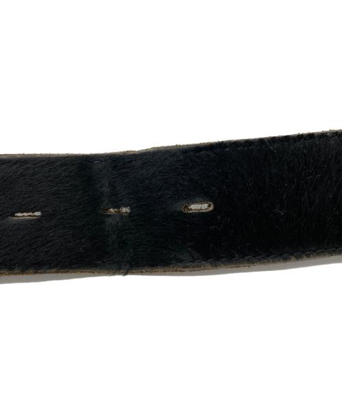 htc（エイチティーシー）htc (エイチティーシー) ハラコスタッズ×クリスタルベルト ブラック サイズ:90/36の古着・服飾アイテム