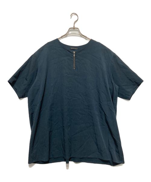 BISHOOL（ビシュール）BISHOOL (ビシュール) ハーフジップカットソー ブラック サイズ:Yの古着・服飾アイテム