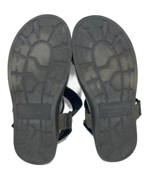 CLARKS（クラークス）CLARKS (クラークス) レザーサンダル ブラック サイズ:SIZE 26.5cmの古着・服飾アイテム