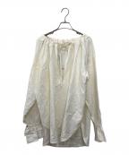 ESLOWエスロー）の古着「DRAWSTRING ブラウス」｜ホワイト