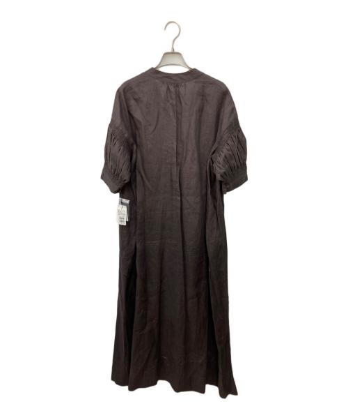 MIREPOIX（ミルポワ）MIREPOIX (ミルポワ) リネンワンピース ブラウン サイズ:SIZE 2の古着・服飾アイテム