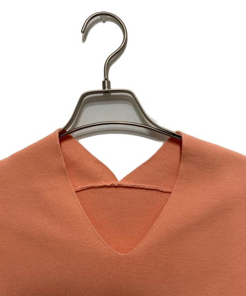SOEJU（ソージュ）SOEJU (ソージュ) シアーショートスリーブコクーンニット オレンジ サイズ:FREEの古着・服飾アイテム