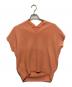 SOEJU（ソージュ）の古着「シアーショートスリーブコクーンニット」｜オレンジ