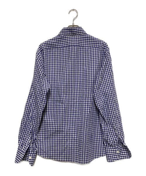 giannetto（ジャンネット）giannetto (ジャンネット) ブロックチェックシャツ ブルー サイズ:SIZE 16 1/2 42の古着・服飾アイテム