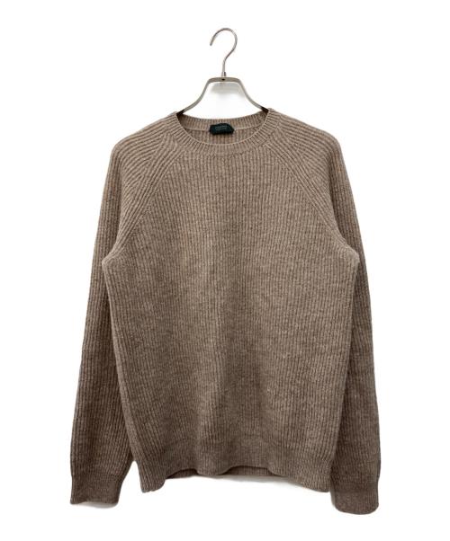 Zanone（ザノーネ）Zanone (ザノーネ) FISHERMAN'S RIB STITCH KNIT ブラウン サイズ:50の古着・服飾アイテム