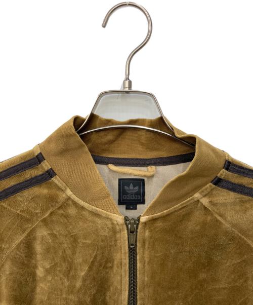 adidas（アディダス）adidas (アディダス) ベロアトラックジャケト ブラウン サイズ:Lの古着・服飾アイテム