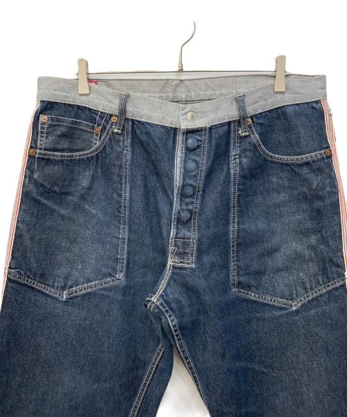 EVISU（エヴィス）EVISU (エヴィス) リバーシブルデニムパンツ グレー サイズ:SIZE W38の古着・服飾アイテム