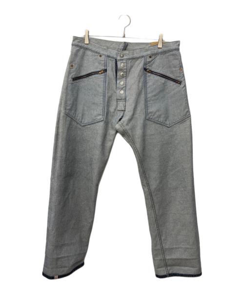 EVISU（エヴィス）EVISU (エヴィス) リバーシブルデニムパンツ グレー サイズ:SIZE W38の古着・服飾アイテム