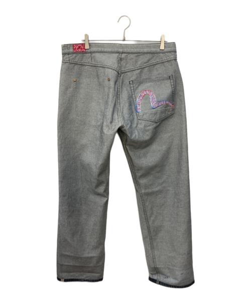 EVISU（エヴィス）EVISU (エヴィス) リバーシブルデニムパンツ グレー サイズ:SIZE W38の古着・服飾アイテム