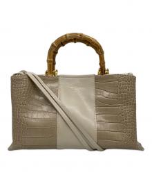 CHRISTIAN VILLA（クリスチャンヴィラ）の古着「2WAYショルダーバッグ」｜ベージュ