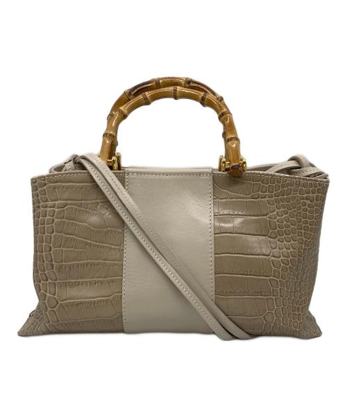 CHRISTIAN VILLA（クリスチャンヴィラ）CHRISTIAN VILLA (クリスチャンヴィラ) 2WAYショルダーバッグ ベージュの古着・服飾アイテム