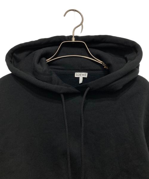 LOEWE（ロエベ）LOEWE (ロエベ) クロップドフーディ/CROPPED HOODIE ブラック サイズ:Sの古着・服飾アイテム